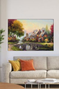 Kumaş Tablo 60×90 Canlı Renk Kaliteli Kumaş Üzeri Baskı Duvar Tablosu