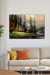 Kumaş Tablo 60×90 Canlı Renk Kaliteli Kumaş Üzeri Baskı Duvar Tablosu