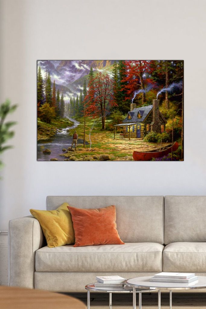 Kumaş Tablo 60×90 Canlı Renk Kaliteli Kumaş Üzeri Baskı Duvar Tablosu