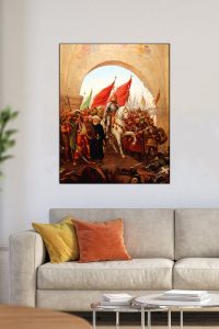 Kumaş Tablo 60×90 Canlı Renk Kaliteli Kumaş Üzeri Baskı Duvar Tablosu